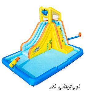 قلعه بادی آبی سرسره دار کودک کد 53349 Bestway