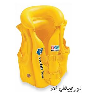 جلیقه بادی کودک زرد رنگ اینتکس 58660 intex