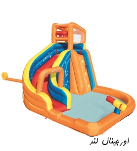 قلعه بادی آبی کودک با تفنگ آبپاش توربو کد 53301 Bestway
