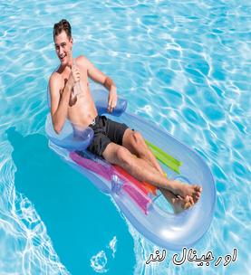 تشک بادی روی آب رنگی پشتی دار روی آب اینتکس