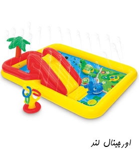استخر بادی سرسره دار کودک ارزان قیمت 57454 intex