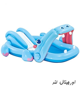 استخر بادی سرسره دار کودک طرح اسب آبی 57150 intex
