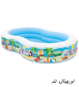 استخر بادی لوبیایی اینتکس کد 56490 intex