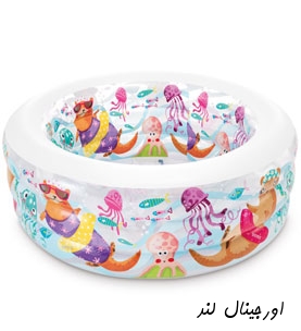 استخر بادی دایره طرح آکواریوم اینتکس 58480 intex