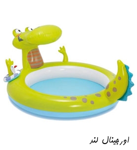استخر بادی کودک اینتکس طرح تمساح 57431 intex