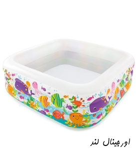 استخر بادی مربع آکواریومی اینتکس 57471 intex