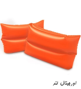 بازوبند بادی شنا بزرگ نارنجی رنگ اینتکس کد intex 59642