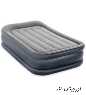 تخت خواب بادی یک نفره خاکستری اینتکس سفارش اروپا 64132 intex