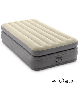 تخت خواب بادی یک نفره کرم اینتکس کد 64162 intex
