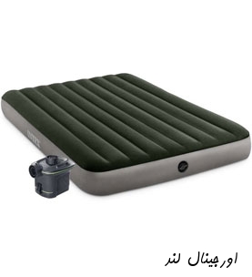 تشک بادی اینتکس دو نفره با پمپ باد باتری خور کد 64779 intex