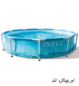 خرید استخر پیش ساخته گرد برزنتی قطر 305 اینتکس طرح اقیانوس 28206 intex