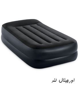 تخت بادی مشکی یک نفره اینتکس کد 64122 intex