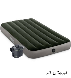 تشک بادی با پمپ باتری خور عرض 99 اینتکس کد 64777 intex