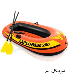 قایق بادی 2 نفره اکسپلورر 200 با پمپ و پارو اینتکس کد 58331 intex